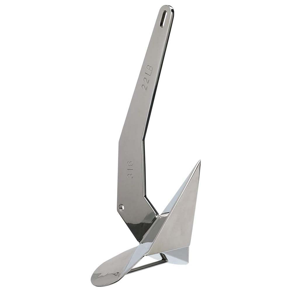 Seachoice 43850 Stainless Steel Plow Anchor, 22 lbs.