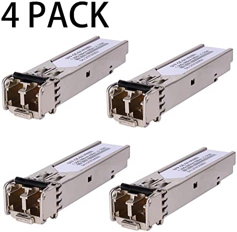 4 Pack 1.25G 850nm Multimode SFP LC Transceiver Fiber Module 550 Meters 1000Base-SX LC MMF for Cisco GLC-SX-MMD/SX-MM/SFP-GE-S,Fortinet,Ubiquiti UniFi UF-MM-1G,Mikrotik S-85DLC05D Meraki MA-SFP-1GB-SX|B09NVW9GWH