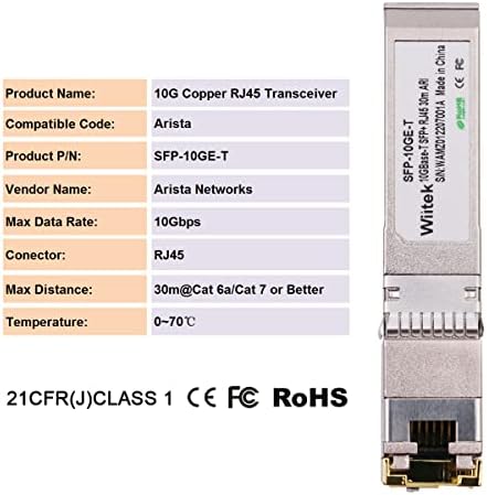 10G SFP+ to RJ45 Copper Modules, 1.25G/2.5G/5G/10GBase-T Ethernet to SFP+ Transceiver Compatible for HPE Blade System 813874-B21 HPE ProCurve & HPE Aruba(Cat 6a/7 or Better, 30-Meter)|B0B3F2JMS2