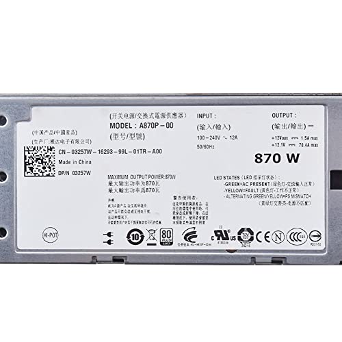 Power Supply for R710 Server Power Supply 870W N870P-S0 NPS-885AB A YFG1C 7NVX8 12v 71A kit
