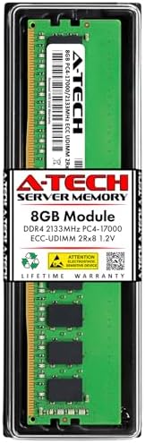 A-Tech Server 32GB Kit (2x16GB) DDR4 2133MHz PC4-17000 ECC UDIMM 2Rx8 Dual Rank 1.2V ECC Unbuffered DIMM 288-Pin Server & Workstation RAM Memory Upgrade Modules (A-Tech Enterprise Series)|B0BQ8P9M8P
