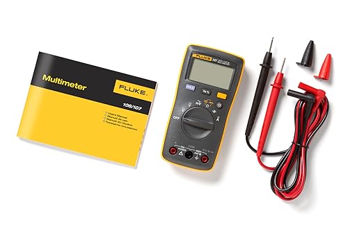 Fluke 107 AC/DC Current Handheld Digital Multimeter, Gray