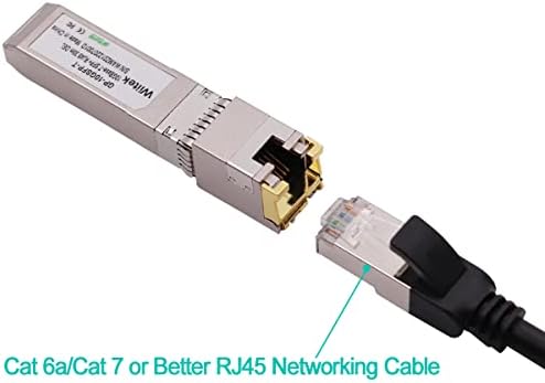 10G SFP+ to RJ45 Copper Modules, 1.25G/2.5G/5G/10GBase-T Ethernet to SFP+ Transceiver Compatible for HPE Blade System 813874-B21 HPE ProCurve & HPE Aruba(Cat 6a/7 or Better, 30-Meter)|B0B3F2JMS2