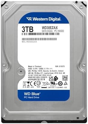 Western Digital 10TB WD Blue Internal Hard Drive HDD - 7200 RPM, SATA 6 Gb/s, 512 MB Cache, 3.5" - WD100EAGZ|B0F7NB1XS8