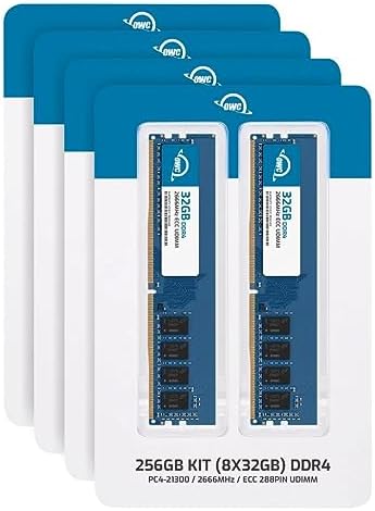 OWC 32GB (2x16GB) DDR4 2666MHz PC4-21300 CL19 2RX8 ECC Unbuffered UDIMM 1.2V 288-pin Workstation Server Memory RAM|B0C93KJ3CD