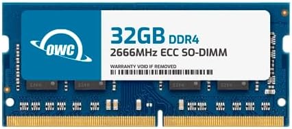 OWC 64GB (2x32GB) DDR4 2666MHz PC4-21300 CL19 2RX8 ECC Unbuffered SODIMM 1.2V 260-pin Memory RAM|B0CBTBR62J