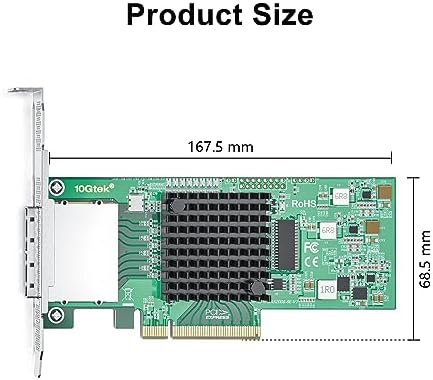 H!Fiber LSI SAS 9211-8i RAID Controller Card, 6Gb/s Internal SAS/SATA HBA Card, LSI 2008 Chip, PCI Express 2.0 X8, 2X SFF-8087 Ports
