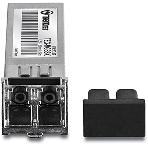 TRENDnet SFP Multi-Mode LC Module 4-Pack, TEG-MGBSX/4, Transmission Up to 550m (1804 Ft), Mini-GBIC, Hot Pluggable, IEEE 802.3z Gigabit Ethernet, Supports Up to 1.25 Gbps, Lifetime Protection|B08KBZN3C6