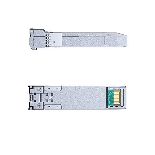 H!Fiber 10G Multimode SFP+ LC Module, 10GBase-SR Fiber Transceiver for Cisco SFP-10G-SR, Meraki MA-SFP-10GB-SR, Ubiquiti UniFi UF-MM-10G, Mikrotik, Netgear and More (MMF,850nm,300m,DDM) 2 Pack|B07JGV5G2M