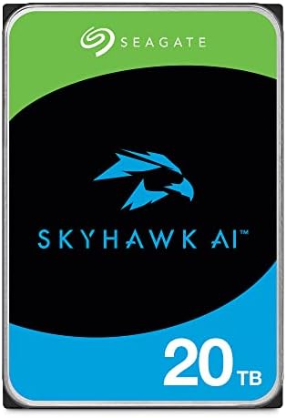 Seagate Skyhawk AI 16TB Video Internal Hard Drive HDD – 3.5 Inch SATA 6Gb/s 512MB Cache for DVR NVR Security Camera System with Drive Health Management and in-House Rescue Services (ST16000VE004