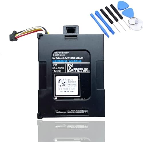 T40JJ Battery for Dell Perc Raid H710 H710P H730 H730p H810 H830 PowerEdge M620 R320 R420 R520 R620 R720 R820 T110 II T420 70K80 H132V|B0C4PYMFLF