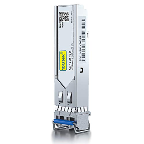 10GTEK 1.25G SFP-T, 1000BASE-T Copper SFP, SFP to RJ45 SFP Module Transceiver for Cisco SFP-GE-T, Meraki, Fortinet, Ubiquiti UniFi UF-RJ45-1G, D-Link, Supermicro, Netgear, TP-Link and More|B00U77IJ2M