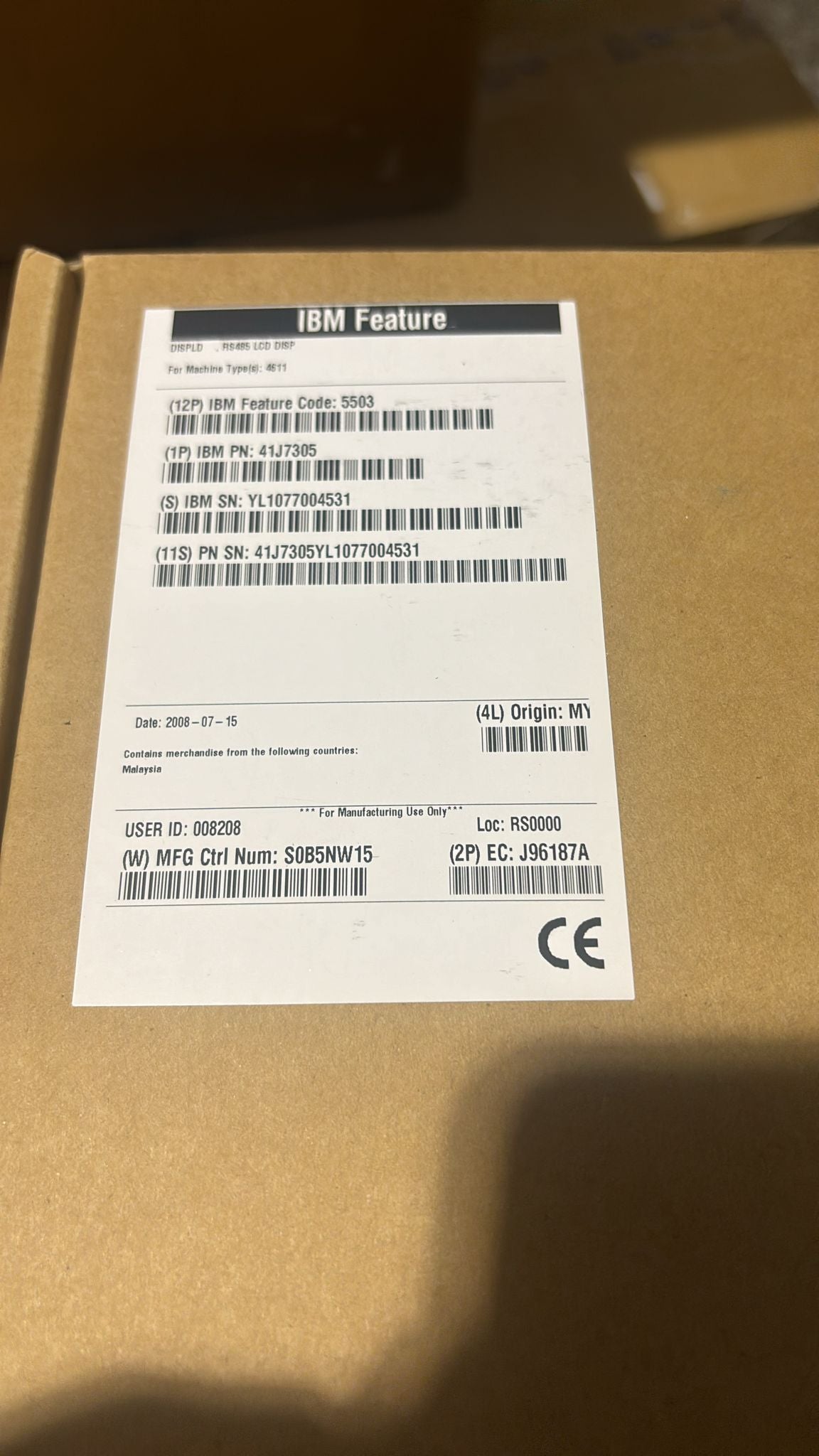 IBM 41J7311 - POS Customer Display Side View | Alo Tech Solutions