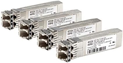 HP MSA 10Gb Short Range iSCSI SFP+ 4-Pack Transceiver (C8R25B)|B0743CHFST
