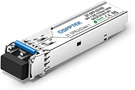 QSFPTEK Gigabit SFP Module,1000BASE-LX/LH 1310nm 10km DDM Single-Mode LC Mini-GBIC Transceiver for Cisco GLC-LH-SMD/GLC-LX-SM-RGD, Ubiquiti UF-SM-1G, Netgear, Mikrotik, Other Open Switches|B07QZV7DYK