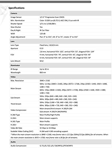 DS-2CD2183G2-I 4K 8MP AcuSense Vandal Fixed Dome POE IP Camera Outdoor, 2.8mm Wide Angle, 3-Axis, WDR, IP67, IK10|B0FND643B6