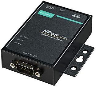 Moxa NPort 5110A - 1 Port Device Server, 10/100 Ethernet, RS-232, DB9 Male, 0 to 60C Operating Temperature