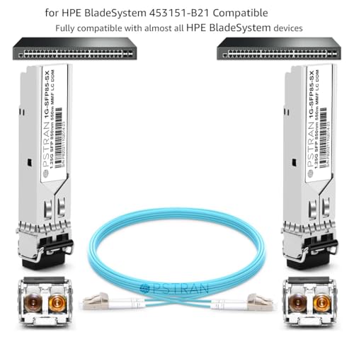 1000BASE-SX SFP Optical Transceiver Module Compatible with HPE Aruba J4858D J4858DCM JL745A Q8N53A ProCurve J4858C J4858B J4858A 850nm 550m DDM Duplex LC MMF|B09MTW3HVB
