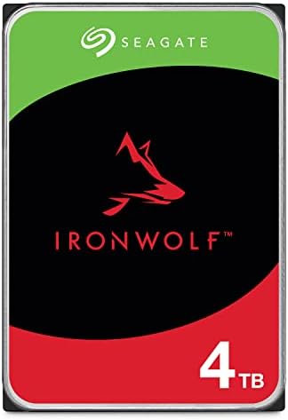 Seagate IronWolf 4TB NAS Internal Hard Drive CMR 3.5 Inch SATA 6Gb/s 5400 RPM 64MB Cache for RAID Network Attached Storage Rescue Services (ST4000VNZ06/006)|B09NHV3CK9