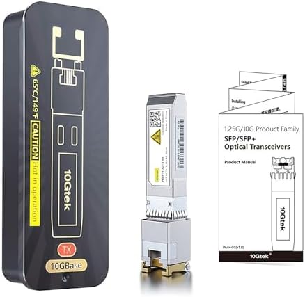 10Gtek 1000BASE-SX Gigabit SFP LC Multi-Mode Transceiver, Mini-GBIC Module for Cisco GLC-SX-MMD/GLC-SX-MM/SFP-GE-S, Ubiquiti UniFi UF-MM-1G, Meraki, Fortinet, TP-Link, 850nm, DDM, 550m, Pack of 2|B077SVS65C