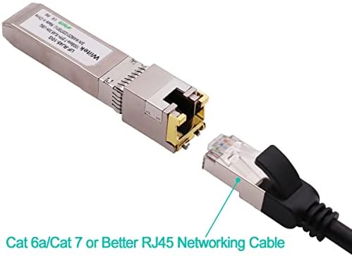10G SFP+ to RJ45 Copper Modules, 1.25G/2.5G/5G/10GBase-T Ethernet to SFP+ Transceiver Compatible for HPE Blade System 813874-B21 HPE ProCurve & HPE Aruba(Cat 6a/7 or Better, 30-Meter)|B0B3F2JMS2