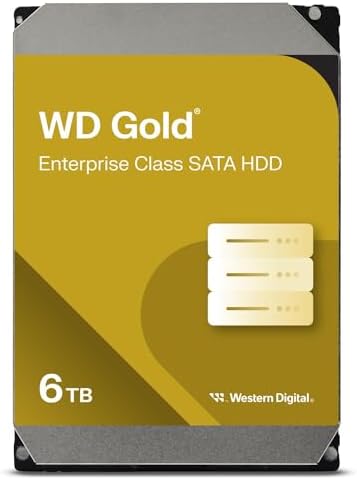 Western Digital 24TB WD Gold Enterprise Class SATA Internal Hard Drive HDD - 7200 RPM, SATA 6 Gb/s, 512 MB Cache, 3.5" - WD242KRYZ|B0DMB8BV8V
