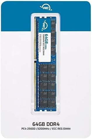 OWC 64GB DDR4 3200MHz PC4-25600 CL22 1.2V 288pin Server ECC Registered RDIMM Memory RAM Compatible with Dell EMC PowerEdge C6520 C6525 MX750c R650 R650xs