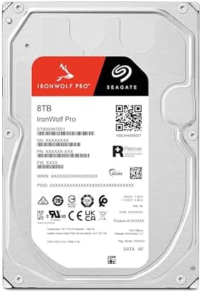 Seagate IronWolf 8TB NAS Internal Hard Drive HDD – 3.5 Inch SATA 6Gb/s 7200 RPM 256MB Cache for RAID Network Attached Storage – Frustration Free Packaging (ST8000VNZ04/N004