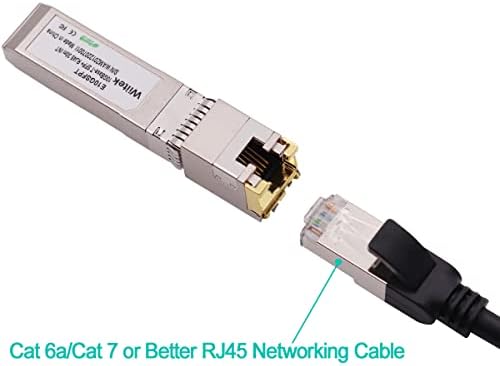 10G SFP+ to RJ45 Copper Modules, 1.25G/2.5G/5G/10GBase-T Ethernet to SFP+ Transceiver Compatible for HPE Blade System 813874-B21 HPE ProCurve & HPE Aruba(Cat 6a/7 or Better, 30-Meter)|B0B3F2JMS2