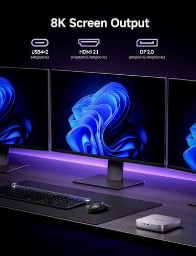 MINISFORUM AI X1 Pro-370 Mini PC AMD Ryzen AI 9 HX 370(12C/24T 96GB DDR5 2TB SSD Desktop Computer, HDMI|DP|2xUSB4 Output, 2xRJ45 Port, WiFi7, BT5.4, AMD Radeon 890M Graphics, Copilot Support AI PC