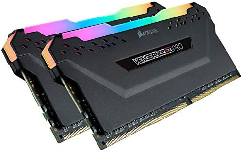 CORSAIR Vengeance RGB PRO DDR4 RAM 32GB (2x16GB 3600MHz CL18-22-22-42 1.35V Intel AMD Desktop Computer Memory - Black (CMW32GX4M2Z3600C18