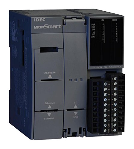 IDEC FC6A-D16R1CEE CPU Module, MicroSmart FC6A Series PLC, 8 Inputs, 8 Relay Outputs, 24 Vdc|B07HFTT8DX