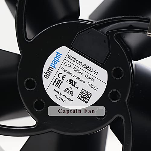 W2S130-BM03-01 for Ebm Papst Fans AC 230V 47/46W Axial Cooling Fan for Control Cabinet|B09LRQCCDW