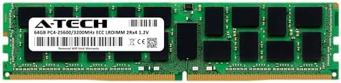 A-Tech 64GB Kit (2x32GB) DDR4 2400MHz PC4-19200 ECC LRDIMM 4Rx4 Quad Rank 1.2V Load Reduced DIMM 288-Pin Server RAM Memory Upgrade Modules (A-Tech Enterprise Series)|B0BPN3X471
