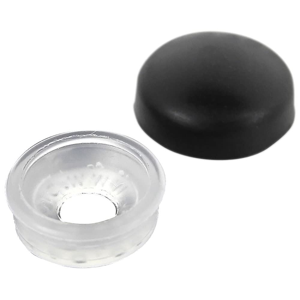 Seachoice MP7989SC Screw Caps, Black, Fits #10 & #12