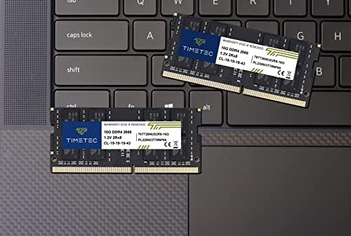 Timetec Elite DDR4 32GB Kit (2 x 16GB) 2666MHz (DDR4-2666) PC4-21300 CL19 Non-ECC Unbuffered 1.2V 2Rx8 Dual Rank 260 Pin SODIMM Laptop Notebook PC Computer Memory RAM Upgrade|B0G2RK9BL6