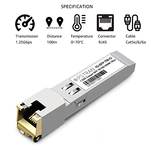 1000BASE-SX SFP Optical Transceiver Module Compatible with HPE Aruba J4858D J4858DCM JL745A Q8N53A ProCurve J4858C J4858B J4858A 850nm 550m DDM Duplex LC MMF 10pcs/Pack|B09MTS8WKP