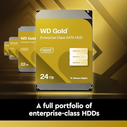 Western Digital 16TB WD Gold Enterprise Class Internal Hard Drive - 7200 RPM Class, SATA 6 Gb/s, 512 MB Cache, 3.5" - WD161KRYZ|B089S33PR3
