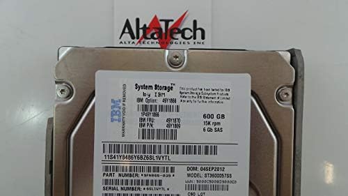 IBM 49Y1870 600GB 15K 6GBPS SAS 3.5 HDD - 49Y1866, 5110 (Renewed