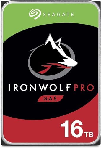 Seagate IronWolf Pro 16TB NAS – 3.5 Inch SATA 6GB/S 7200 RPM 256MB Cache for Raid Network Attached Storage (ST16000NE000 Internal Hard Drive