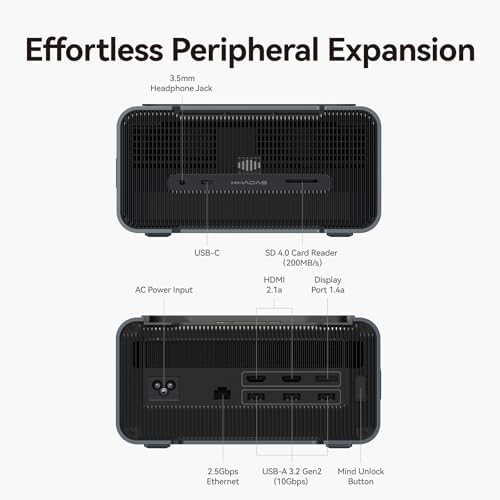 Khadas Mind Graphics Card RTX 4060 Ti Desktop GPU, 16GB GDDR6, External GPU Dock with Speakers for Laptop, Up to PCIe 4.0 x8,128 GT/s, HDMI 2.1a×2, USB4×1, Supports 4K & 8K Display via Thunderbolt 4/3