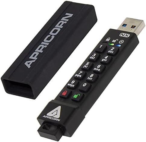 Apricorn 2TB Aegis Padlock USB 3.0 256-Bit AES XTS Hardware Encrypted & Aegis Secure Key 3 NX 64GB 256-bit Encrypted FIPS 140-2 Level 3 Validated Secure USB 3.0 Flash Drive, ASK3-NX-64GB, Black