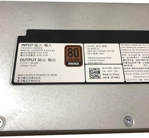 Server Supply R430 R440 T430 R530 FSD061-241G2 AC450E-S1 AC450E-S0 450W 0T7MF2 40GDF H3DKF