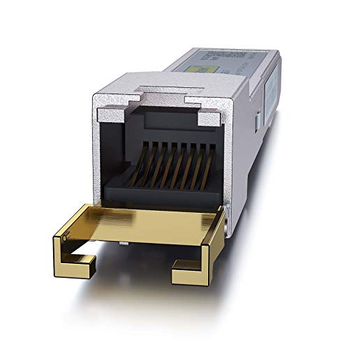 10GTEK 1.25G SFP-T, 1000BASE-T Copper SFP, SFP to RJ45 SFP Module Transceiver for Cisco SFP-GE-T, Meraki, Fortinet, Ubiquiti UniFi UF-RJ45-1G, D-Link, Supermicro, Netgear, TP-Link and More|B00U77IJ2M