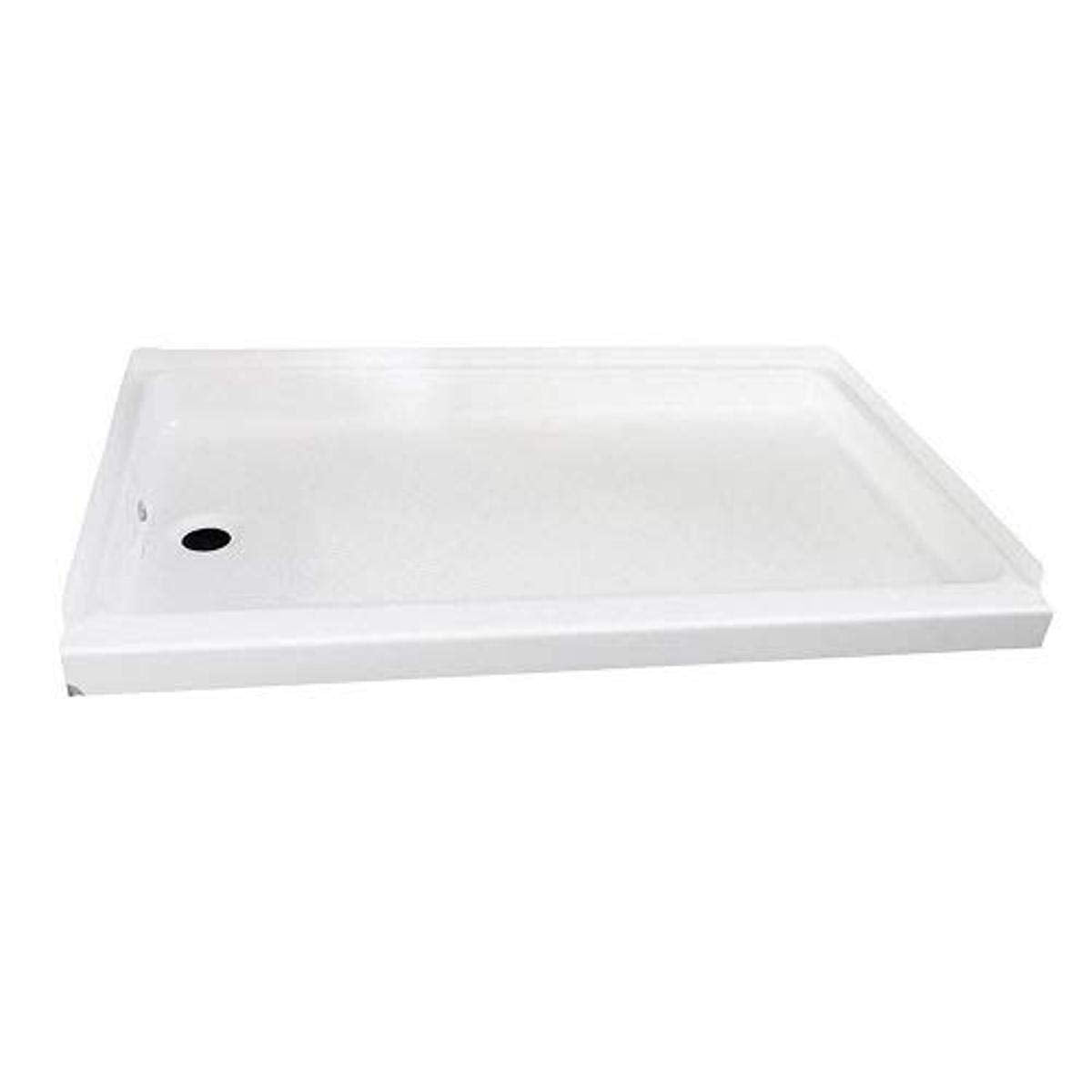 Specialty Recreation SP2436WL Left Drain Shower Base, 24" x 36", White