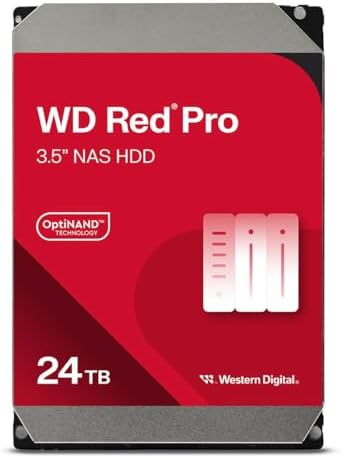 Western Digital 8TB WD Red Plus NAS Internal Hard Drive HDD - 5640 RPM, SATA 6 Gb/s, CMR, 256 MB Cache, 3.5" - WD80EFPX|B0CMQ6SK7W