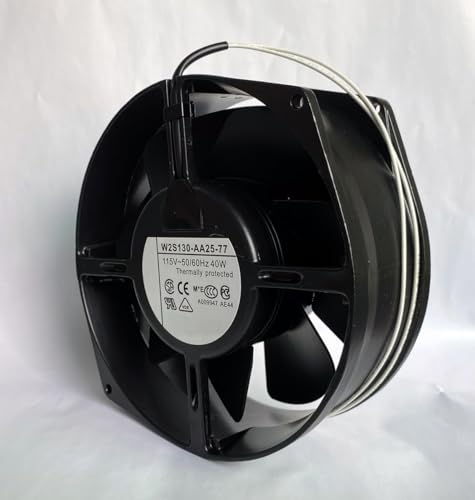 W2S130-AA25-77 AC115V 40W 17255 172mm 2-wire all-metal high temperature cooling fan|B0D82Z9JPC