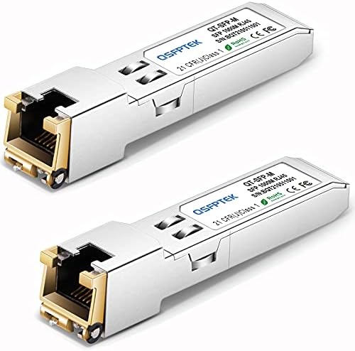 QSFPTEK 4Packs 10GBASE-LR Transceiver, 10G SFP+ Patch Module, 1310nm, 10km, DDM LC, 10Gbe Ethernet Mini-GBIC for Cisco SFP-10G-LR, Ubiquiti UF-SM-10G, Mikrotik, Netgear, Qnap NAS, D-Link|B08P4MFPD5