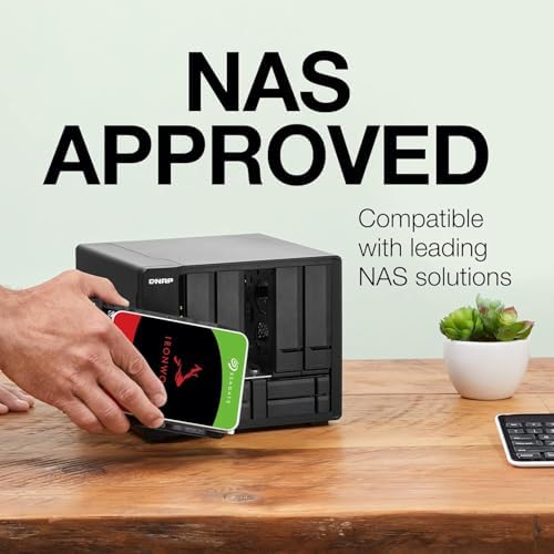 Seagate IronWolf Pro, 16 TB, Enterprise NAS Internal HDD –CMR 3.5 Inch, SATA 6 Gb/s, 7,200 RPM, 256 MB Cache for RAID Network Attached Storage (ST16000NT001)|B0B94PNF7P