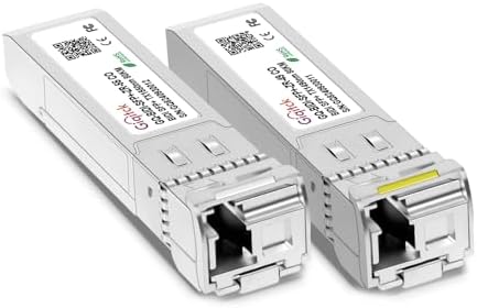 1 Pair 10GBASE-BX10-UD BiDi SFP+ Module, TX 1270nm/1330nm, RX 1330nm/1270nm, 10km DOM Simplex LC/UPC SMF Optical Transceiver Networking Mini Gbic for Dell GP-SFP-10GBX-U-10/ GP-SFP-10GBX-D-10|B0DQ7M94PL